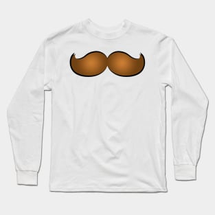 mustache red Long Sleeve T-Shirt